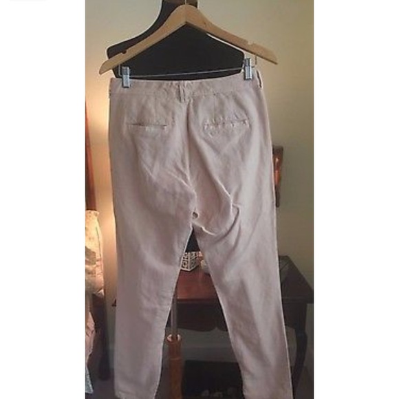 Madewell Rivington Linen Blend Trouser in Blush - Picture 2 of 3